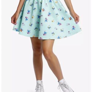 NWT Disney Leo & Stitch Boba Skater Skirt